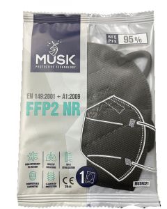 MUSK MASCHERINA FFP2 BLACK10PZ