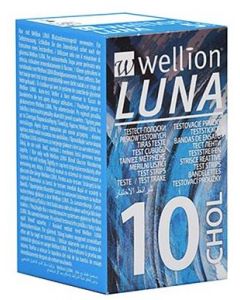 WELLION LUNA CHOLES STRIPS10PZ