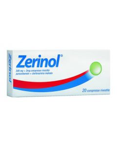 Zerinol*20cpr Riv 300mg+2mg